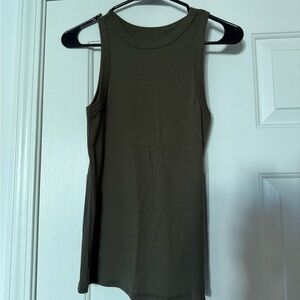 a new day Dark Green Tank Top